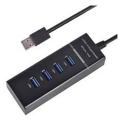 HUB 4 PUERTOS USB 3.0 NEGRO - comprar online