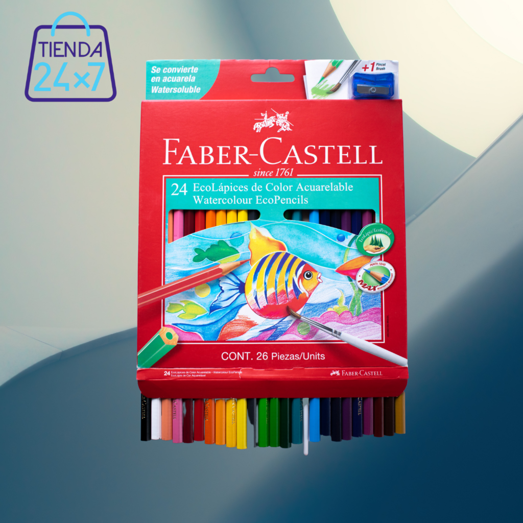 Lapiz de Color Faber Castell Acuarela 24 Piezas