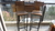 barra colgante plegable para balcón + 2 banquetas altas con respaldo en hierro y madera - TIENDA 24X7