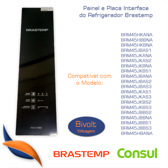 Placa Interface Refrigerador Brastemp Brm45 W10917230