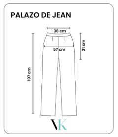 PALAZO DE JEANS - Vika Abiti Indumenta