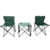 Set de Jardin 2 Sillones + Mesa Delos Plegable Verde