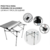 Mesa Plegable Delos Aluminio Gris 70x70x70cm - comprar online