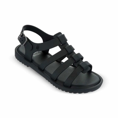 Sandália Infantil Mini Melissa Flox Infantil Preto Opaco - loja online