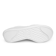 Tênis Modare Ultraconforto Branco Slip-On Padrão Matelassê Com Zíper Lateral - WN Shoes