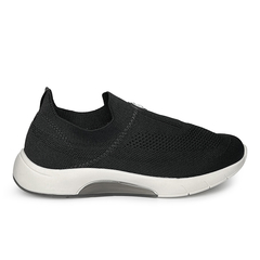 Tênis Modare Ultraconforto Slip-On Preto Gáspea Knit Mojave