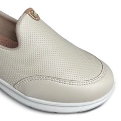 Tênis Sapato Modare Ultraconforto Creme/Tan Napa Microperfuros na internet