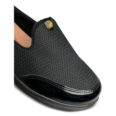 Tênis Sapato Modare Ultraconforto Preto/Preto Napa Microperfuros - WN Shoes