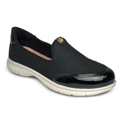 Tênis Sapato Modare Ultraconforto Preto/Branco Napa Microperfuros - WN Shoes