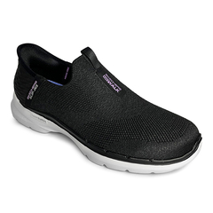 Tênis Skechers Esportivo Go Walk 6 Slip-Ins Preto/Lavanda na internet