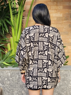 Kimono Estampado Curto 20984 Tamanho Único na internet