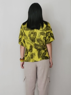 Blusa mm pence frente 20985 (Amarela com Verde) - comprar online