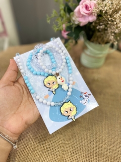 KIT COLAR + PULSEIRAS FROZEN - ELSA