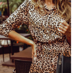 Imagem do Chemise Animal Print Manga Longa