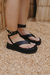 Flatform Mykonos | Preto / Palha