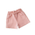 Short Engomado Rosa Pastel