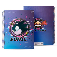 Cuaderno Espiralado Grande Tapa Dura Sonic