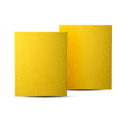 Cuaderno Cosido Tapa Dura Amarillo 19X23cm