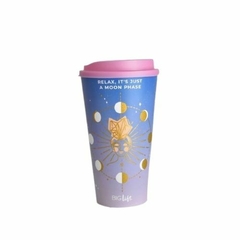 Vaso jarro mug con tapa Astrologico