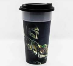 Vaso plástico reforzado con tapa Star Wars