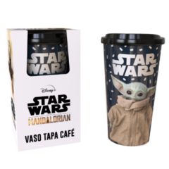 Vaso jarro mug con tapa Star Wars - YODA
