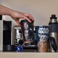 Vaso jarro mug con tapa Star Wars - YODA - tienda online