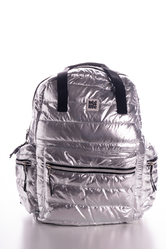 Mochila Puffer Plata