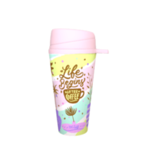 Vaso 18 oz con tapa movil Pastel - comprar online