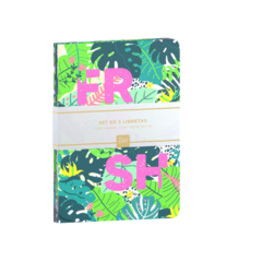 Set x3 Libretas 15x21 Tropical