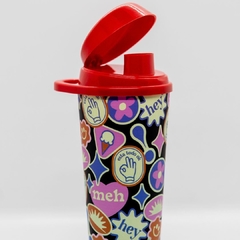 Vaso 18 oz con tapa móvil Femenino