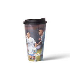 Vaso Mundial / AFA con tapa café y estuche - comprar online