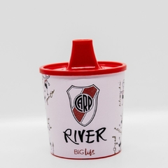Taza con tapa pico bebe River Plate 2022