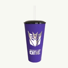 Vaso Transformers One Decepticons Violeta con stamping