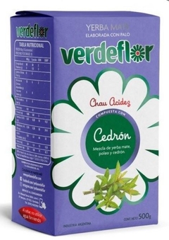 Yerba mate y cedrón x500 gr - verdeflor