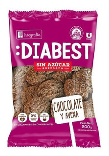 Chocolate y avena sin azúcar x200 gr - Diabest