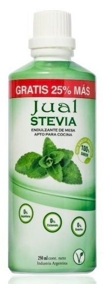 Edulcorante stevia Líquido x250 ml - Jual Stevia