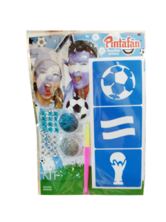 Imagen de Blister Maquillaje Artistico Pinturas Glitter Halloween Futbol Spiderman