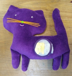 Gatita Mama Con 2 Gatitos Imanes Muñeco De Tela 30cm - tienda online