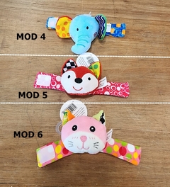 Sonajero Pulsera Bebe Para Pies Y Manos Peluche V. Modelos en internet