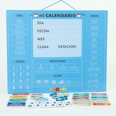 Calendario Imantado Dia Estaciones Numeros Meses Clima - comprar online