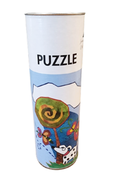 Rompecabezas Puzzle 24 Piezas Perro Jardin 16x24cm Jc