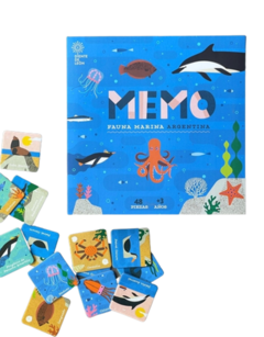 Juego de Memoria Autoctonos Fauna Marina Argentina 48 Piezas Ddl