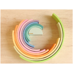 Arco Iris Ancho Waldorf Montessori 38cm X 7,5cm 12 Piezas Mk en internet