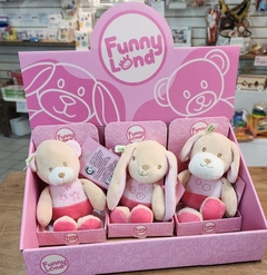 Peluche Animalitos Rosa O Celeste Bebes Funny Land - comprar online