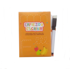 Juego De Cartas Empiezo A Escribir Imprenta + Fibron