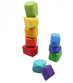 Bloques De Madera Totem Juego De Equilibrio 10 Piezas - tienda online