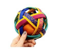 Pelota Sonajero Bebes Tela Piklera 18cm - comprar online