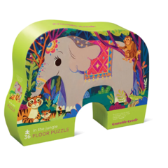 Puzzle Rompecabezas De Piso Selva Elefante 36 Piezas C. Creek