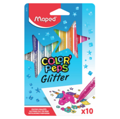 Marcadores Maped Colorpeps Glitter X10 Brillo 847110