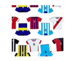 Juego De Mesa Memoria Camisetas Futbol 20 Piezas - comprar online